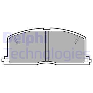 LP460 DELPHI Комплект тормозных колодок, дисковый тормоз